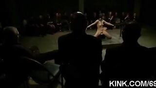 The leader played a joke on girls with bondage and 10 vibrators