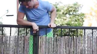 A neighboring guy was lucky to fuck big tits brunette