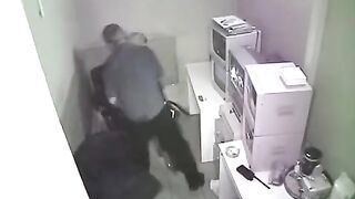 The employee was fired after a photo of him having sex at work surfaced