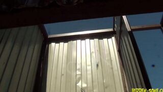 A hidden camera secretly filmed a woman in a beach cabin - ErPorn