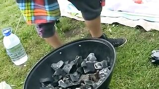 Youth gangbang with Russian students in nature, enjoy!