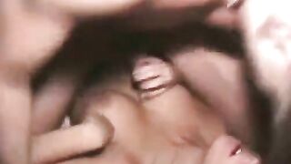 An amateur girl with big tits is fucking with a student