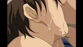 Nymphos get spanked and fucked in a hardcore hentai scene