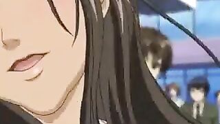 Nymphos get spanked and fucked in a hardcore hentai scene