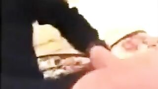 A dad punishes his daughter for poor performance at home and in bed