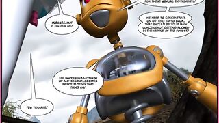 Robots fuck like in comic books in this hot porn