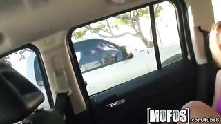 A girl with a tight pussy and a big clitoris tries to take it all
