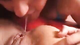Rim jobs from two charming girls with extreme passion for anal sex