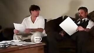 A real incest - his brother made a cumshot right at the vagina