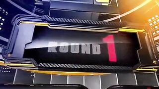 Hard lesbian sex in the ring with a big dildo, intense!