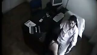A hidden camera secretly films a massage, capturing intimate moments