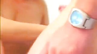 A blowjob from a sexy blonde Russian with big boobs