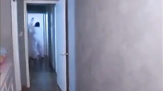 The monster penetrated the mouth of sexy Asian beauty