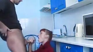 A drunken slut was spat on by a neighbor at the party