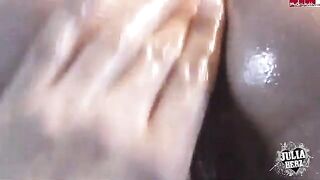 Finger-fucking in POV HD with a hot and horny bridemaid