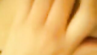 The pretty girl plays with her pussy and gets very wet, ending with a juicy finish