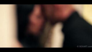 A man completely satisfied the appetizing Gina Devine