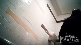 A camera was secretly placed in the toilet bowl