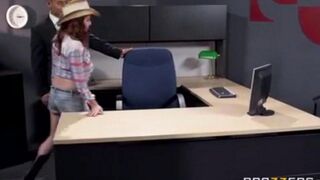 An Asian guy fucked his secretary at their workplace