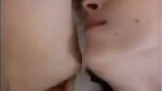 A friend cleaned up the sperm from the vagina and anus