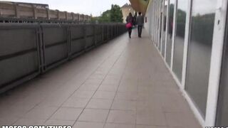 Girl was caught at the train station, she had to engage in intimate acts