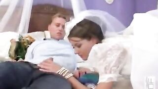 Sexy bride in a group sex scene that you don't want to miss