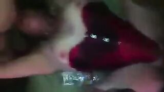 A sexy girl is fucking in the disco club