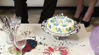The husband fucked his wife in the bathroom, she did not mind