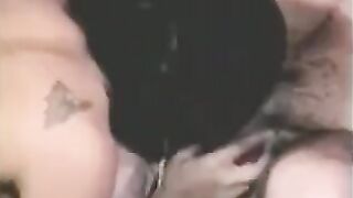 The guy fucked with a strapon, while another fingered him