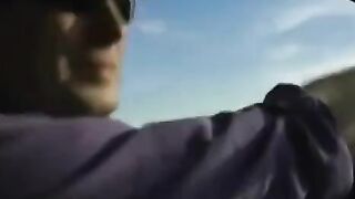 A fat woman with big tits jumps on a man’s dick