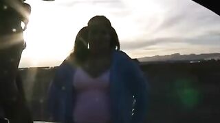 A fat woman with big tits jumps on a man’s dick