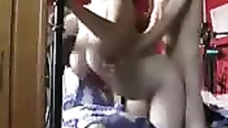 A fat cock for the tight ass hole of a busty homemade star