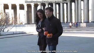 Passionate sex after a romantic dinner with a girl