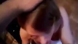 He did not expect that after a blowjob, it would end on her