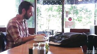 The guy picked up an Asian babe from the cafe and fucked her hard