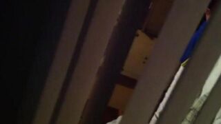 Hides a camera and shoots sex of neighbors like an artist