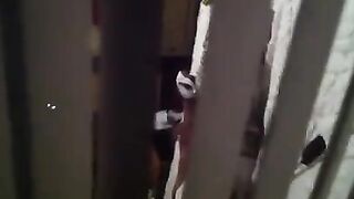 Hides a camera and shoots sex of neighbors like an artist