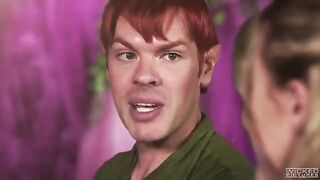 Two mermaids suck the cock of Peter Pan in an intense FFM threesome