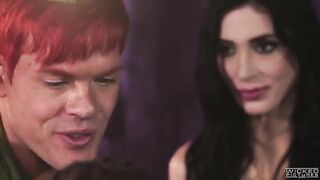 Two mermaids suck the cock of Peter Pan in an intense FFM threesome