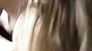 A young girl has sex at home with her boyfriend in POV style
