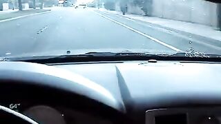 Nikki made a blowjob right in the car, it was risky