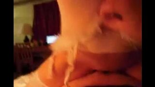 The wife took the role of Snow Maiden and surprised her husband in a steamy scene