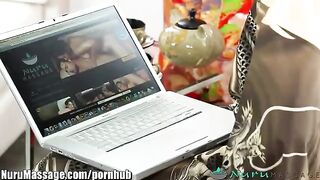 The sexy Chinese girl knows how to please her clients with sex