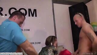 Cute Ivy Wolfe gets a little drunk in front of the camera