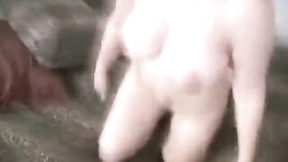 The husband epilated his member so that the wife could suck it comfortably