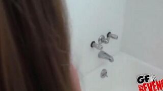 Home blowjob on the toilet, as seen in popular homemade videos