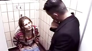 A night club toilet is not the place for modesty