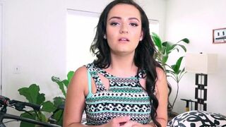 A young and charming beauty is engaged in hard sex