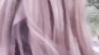 A girl isn’t embarrassed to lick cock in public, she loves it