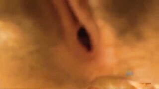 A man gets his dick sucked at home by a nimble woman